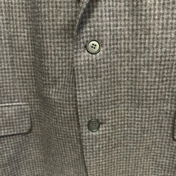 CANALI Wool Cashmere Silk Sport Coat Blazer Purple Plaid Check Italy Size 54 - Picture 4 of 11
